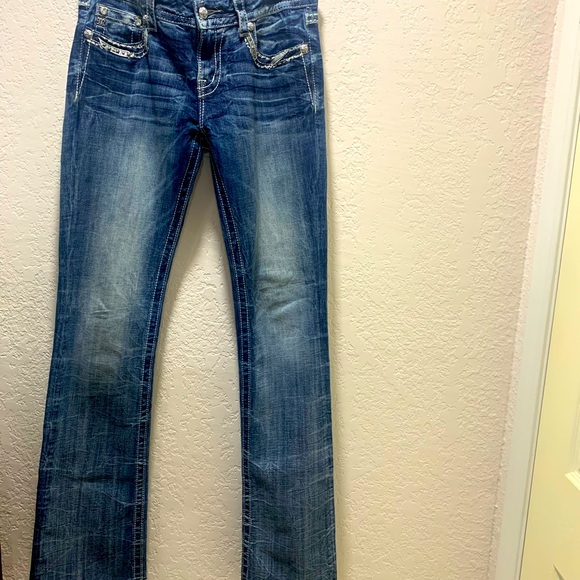 MISS ME BLUE JEANS (31) BOOT CUT - Picture 1 of 15